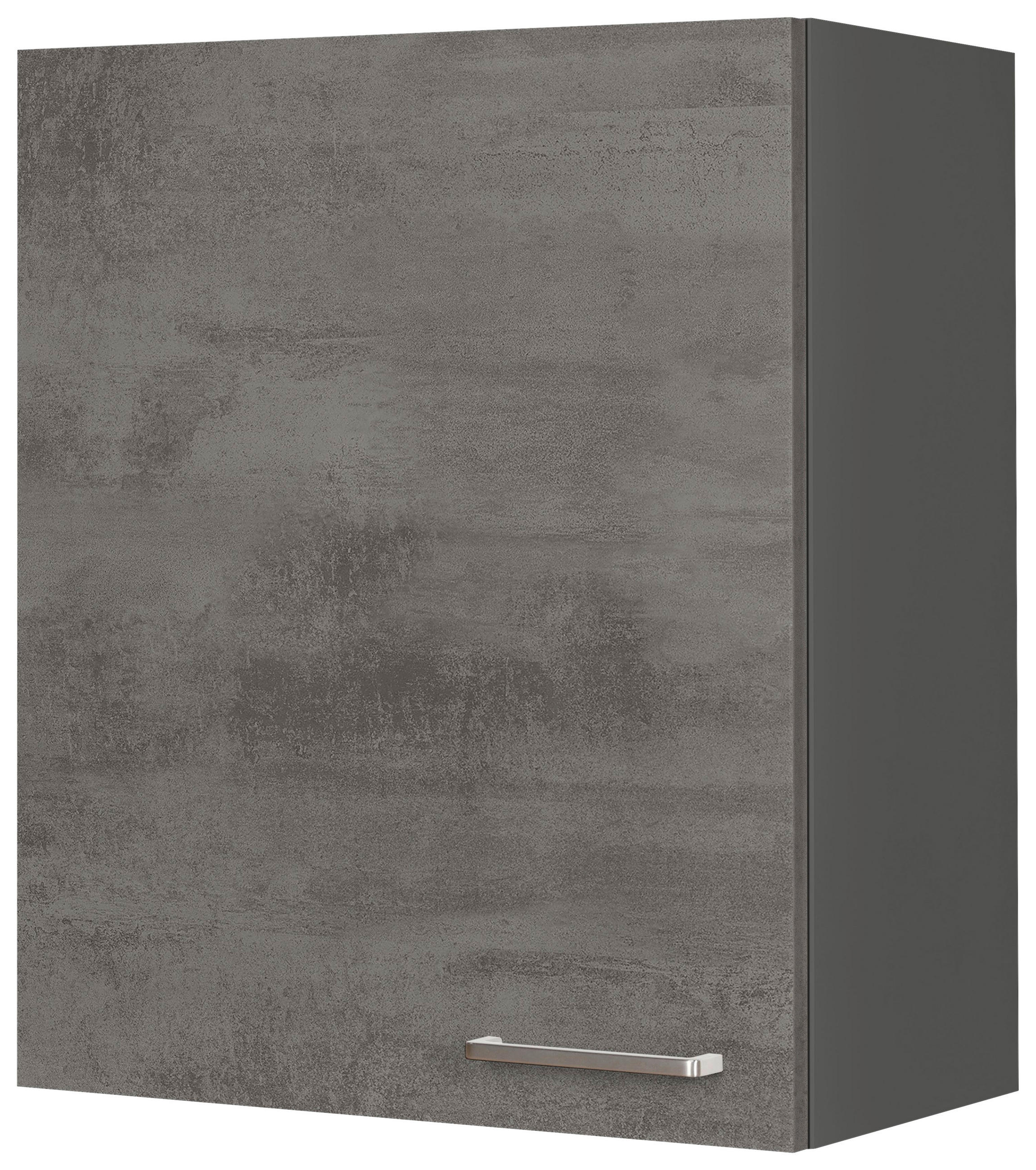 KÜCHENOBERSCHRANK 60/72/35 cm  in Schieferfarben  - Schieferfarben/Edelstahlfarben, MODERN, Holzwerkstoff (60/72/35cm) - Nobilia