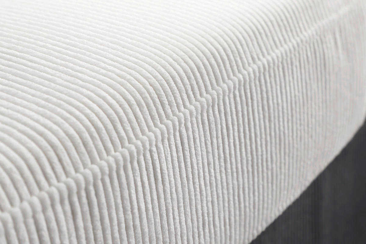 ECKSOFA Weiß Cord  - Dunkelgrau/Schwarz, Design, Kunststoff/Textil (198/135cm) - P & B