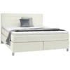BOXSPRINGBETT 180/200 cm  in Weiss  - Chromfarben/Weiss, Konventionell, Kunststoff/Textil (180/200cm) - Voleo