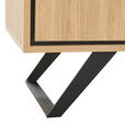SIDEBOARD in 160/78/40 cm - Eichefarben/Schwarz, LIFESTYLE, Holzwerkstoff/Metall (160/78/40cm) - Xora
