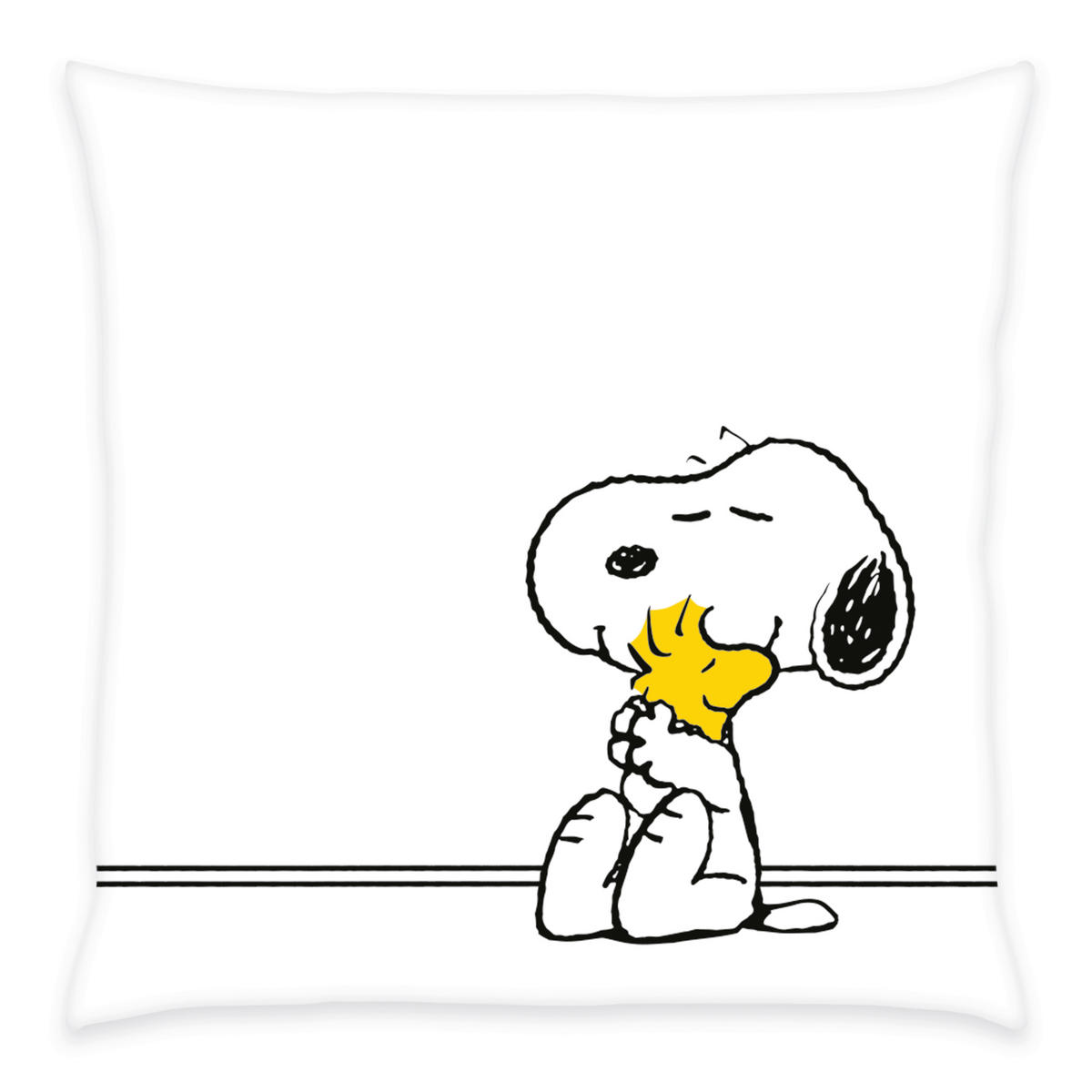 JUGENDBETTWÄSCHE Snoopy Renforcé 135/200 cm  - Gelb/Schwarz, Design, Textil (135/200cm) - Herding