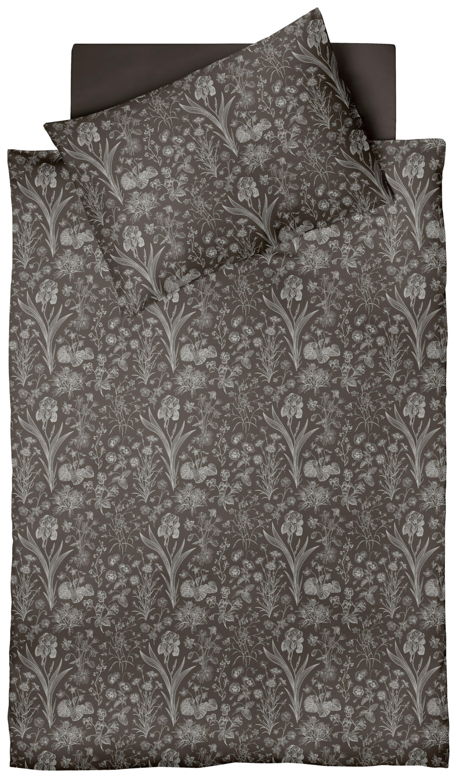 BETTWÄSCHE Damast 140/200 cm  - Grau, Basics, Textil (140/200cm) - Fleuresse