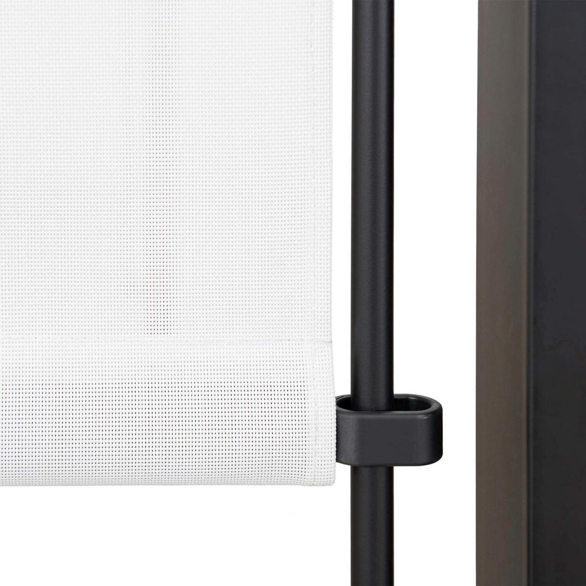 PAVILLON 372/221/304 cm Stahl  - Schwarz/Weiß, MODERN, Textil/Metall (372/221/304cm) - Modante