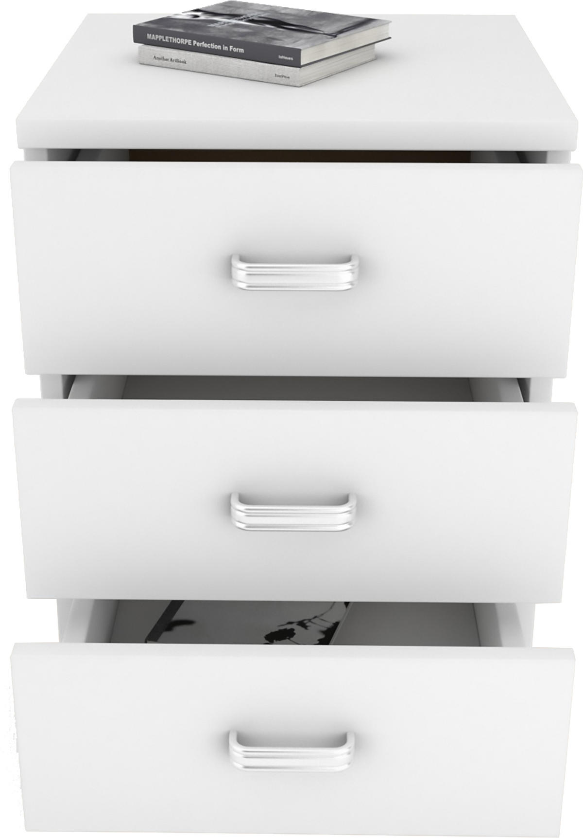 RULLHURTS 45/58/44 cm  - vit/silver, Basics, trämaterial/plast (45/58/44cm) - MID.YOU