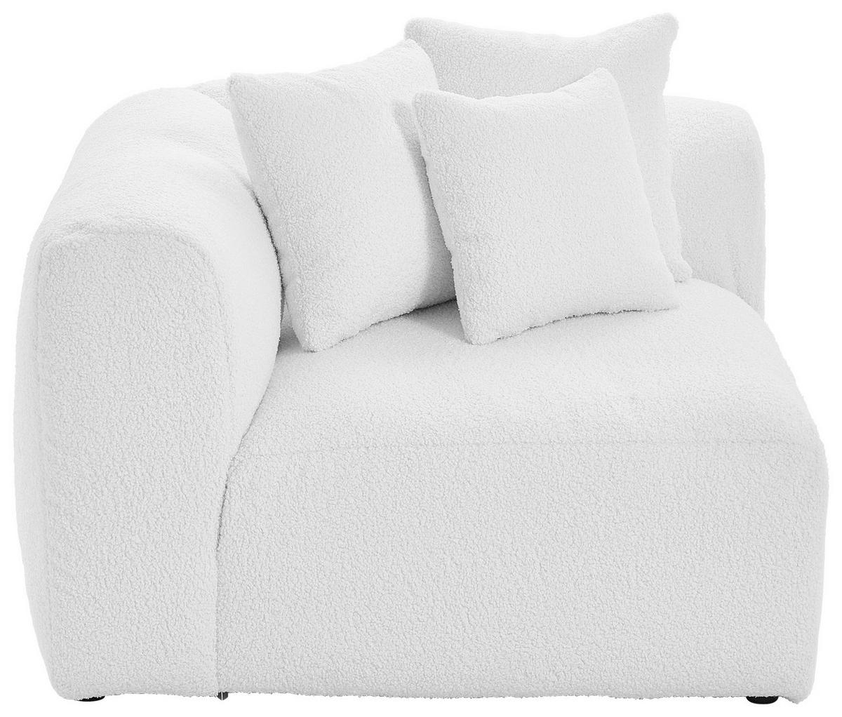 SOFFMODUL i flatväv, teddy tyg vit  - vit, Trend, textil (115/70/115cm) - Livetastic