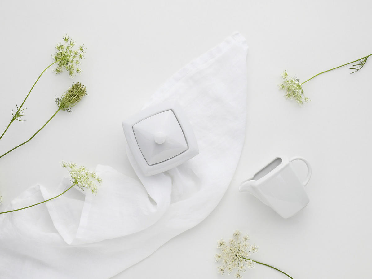 MILCH- UND ZUCKER-SET Victoria weiss Keramik  - Weiß, Basics, Keramik - Creatable