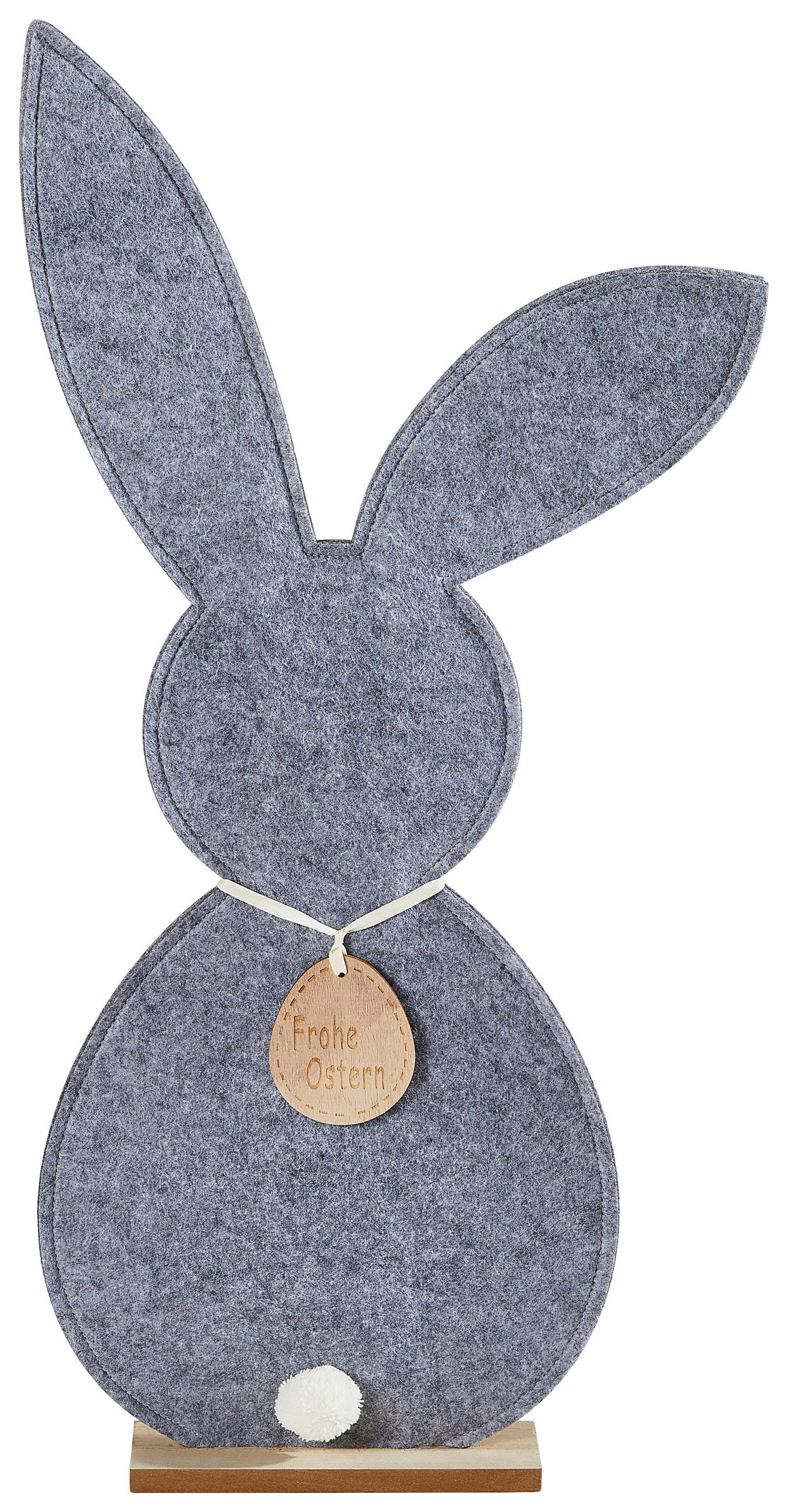 DEKOHASE   - Naturfarben/Grau, LIFESTYLE, Holz/Textil (33/70,5/6cm)