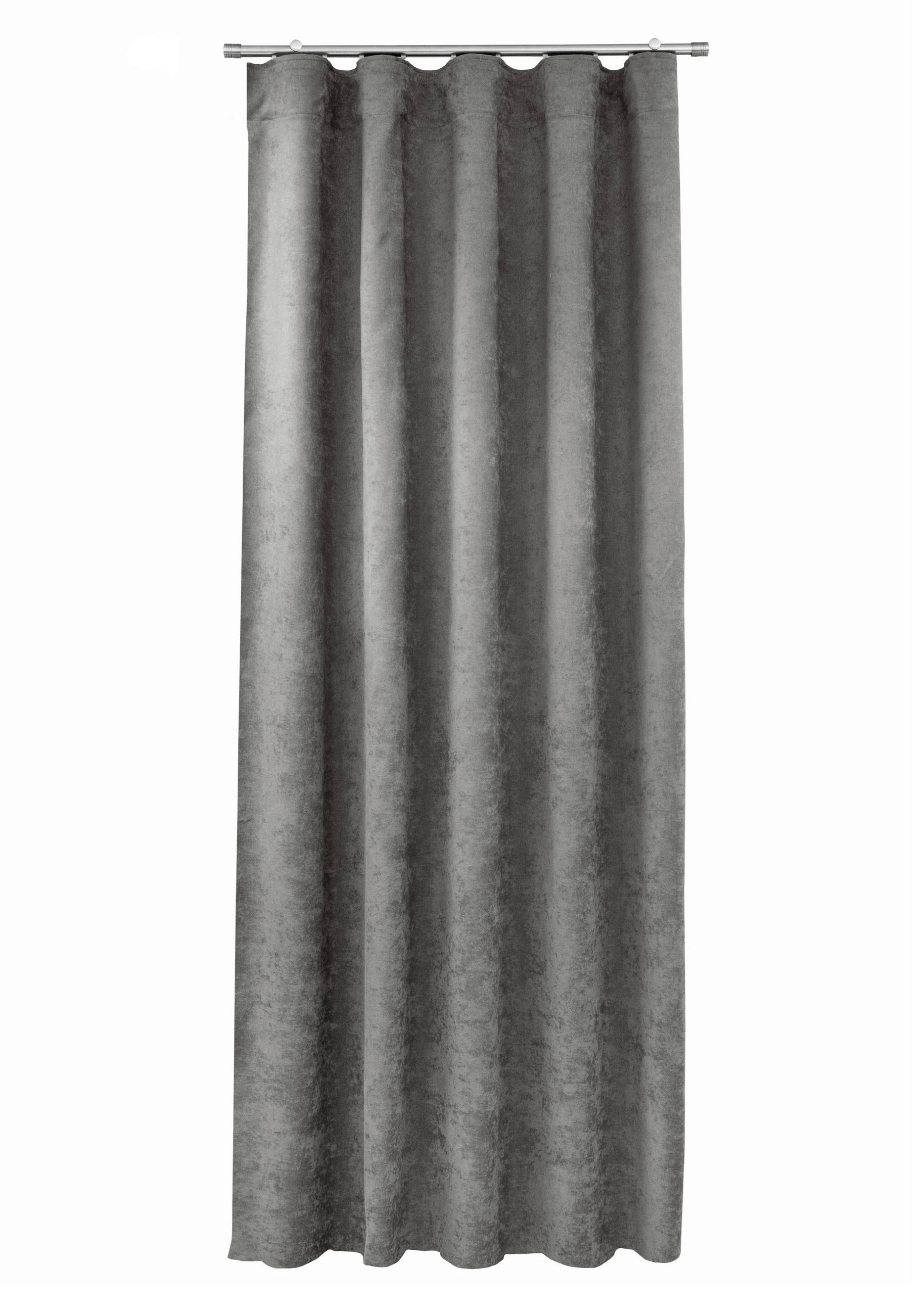 KÉSZFÜGGÖNY sötétítő  - antracit, Basics, textil (140/250cm)