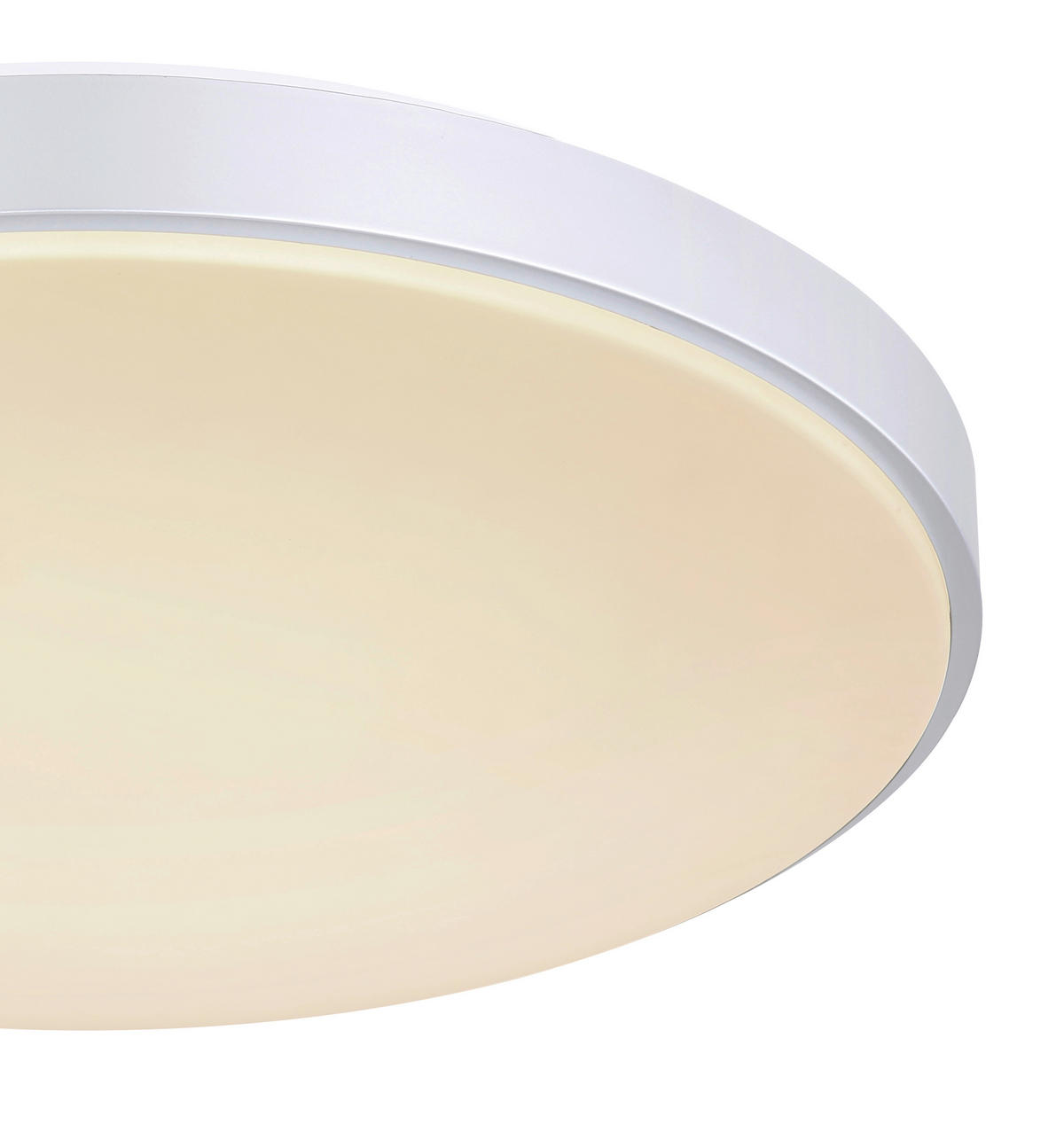 STROPNA LED-SVETILKA   //2700-6500 K/230 V/ - srebrne barve/bela, Basics, kovina/umetna masa (41/6cm) - Globo
