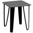 BEISTELLTISCH quadratisch Schwarz  - Schwarz, Design, Metall (40/40/45cm) - Xora