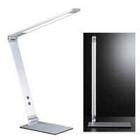 LED-BORDSLAMPA - aluminiumfärg, Klassisk, metall/glas (34/38cm) - Fischer & Honsel