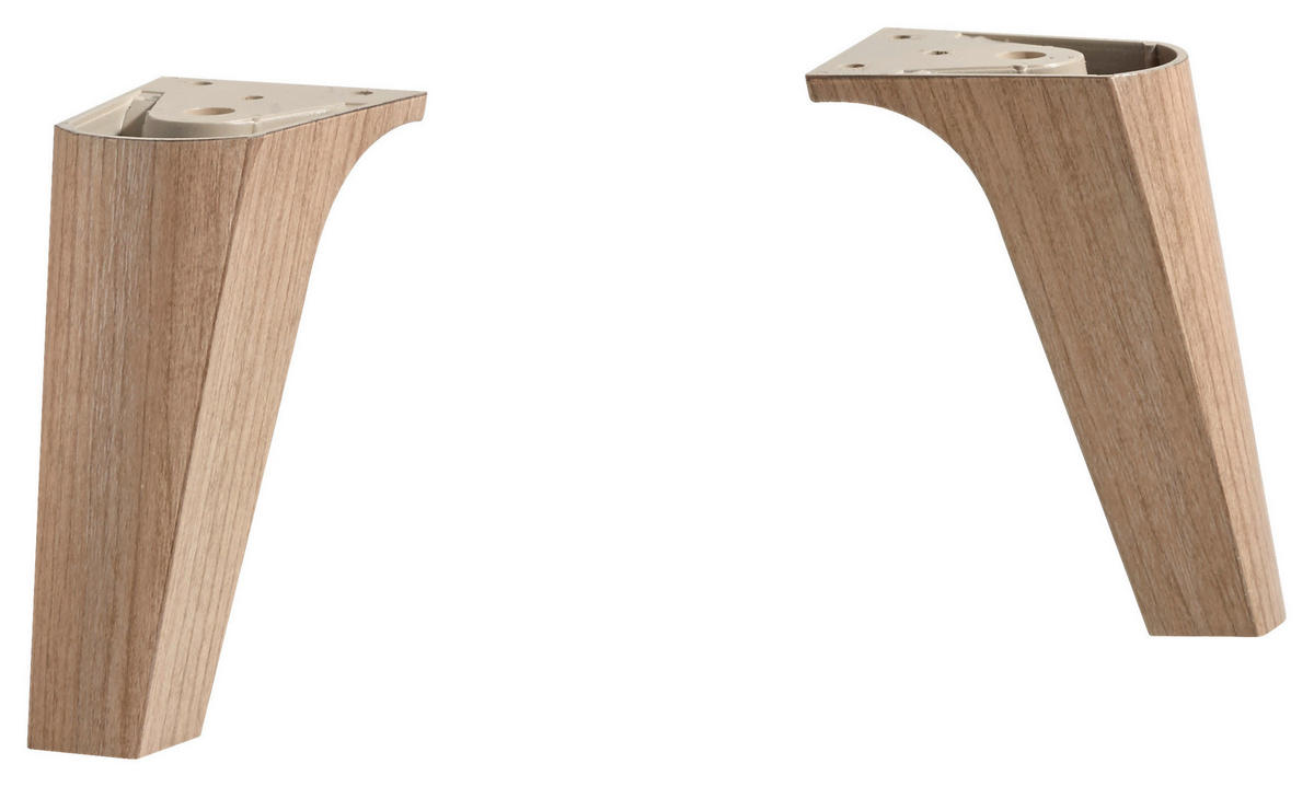 FUßSET 14/12/10 cm   - Eichefarben, KONVENTIONELL, Kunststoff (14/12/10cm) - Xora