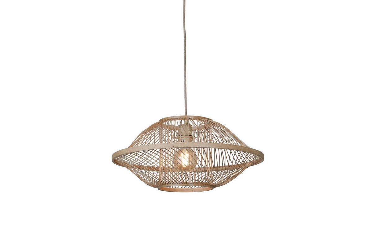 HÄNGELEUCHTE 52/25 cm    - Naturfarben, Basics, Holz (52/25cm) - Good & Mojo