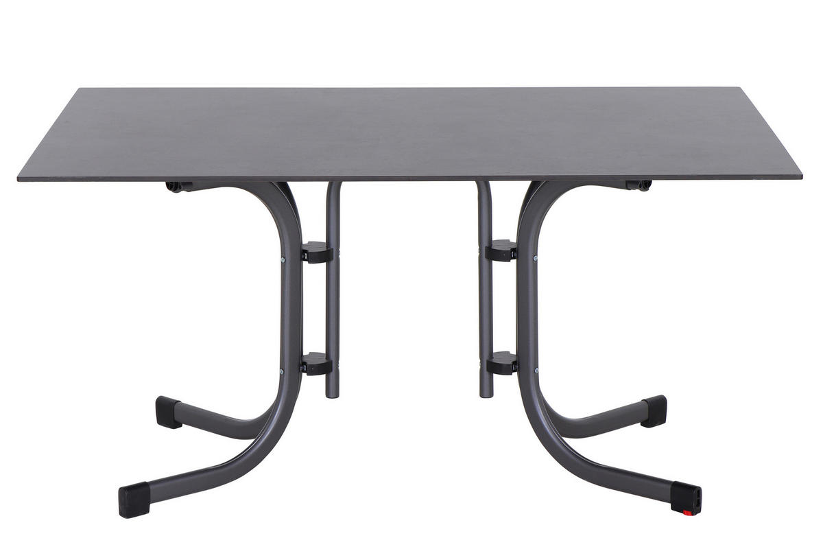 GARTENKLAPPTISCH 140/90/71 cm  - Anthrazit, KONVENTIONELL, Holzwerkstoff/Kunststoff (140/90/71cm) - Siena Garden