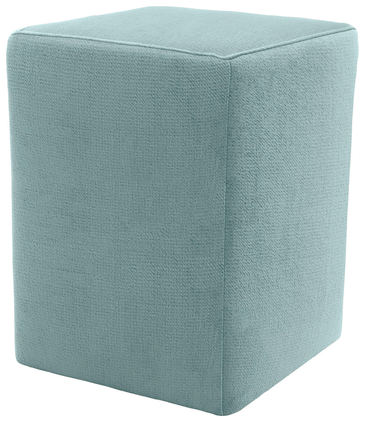 HOCKER in Textil Mintgrau  - Mintgrau/Silberfarben, Design, Kunststoff/Textil (38/47/38cm) - LOOKS by W.Joop