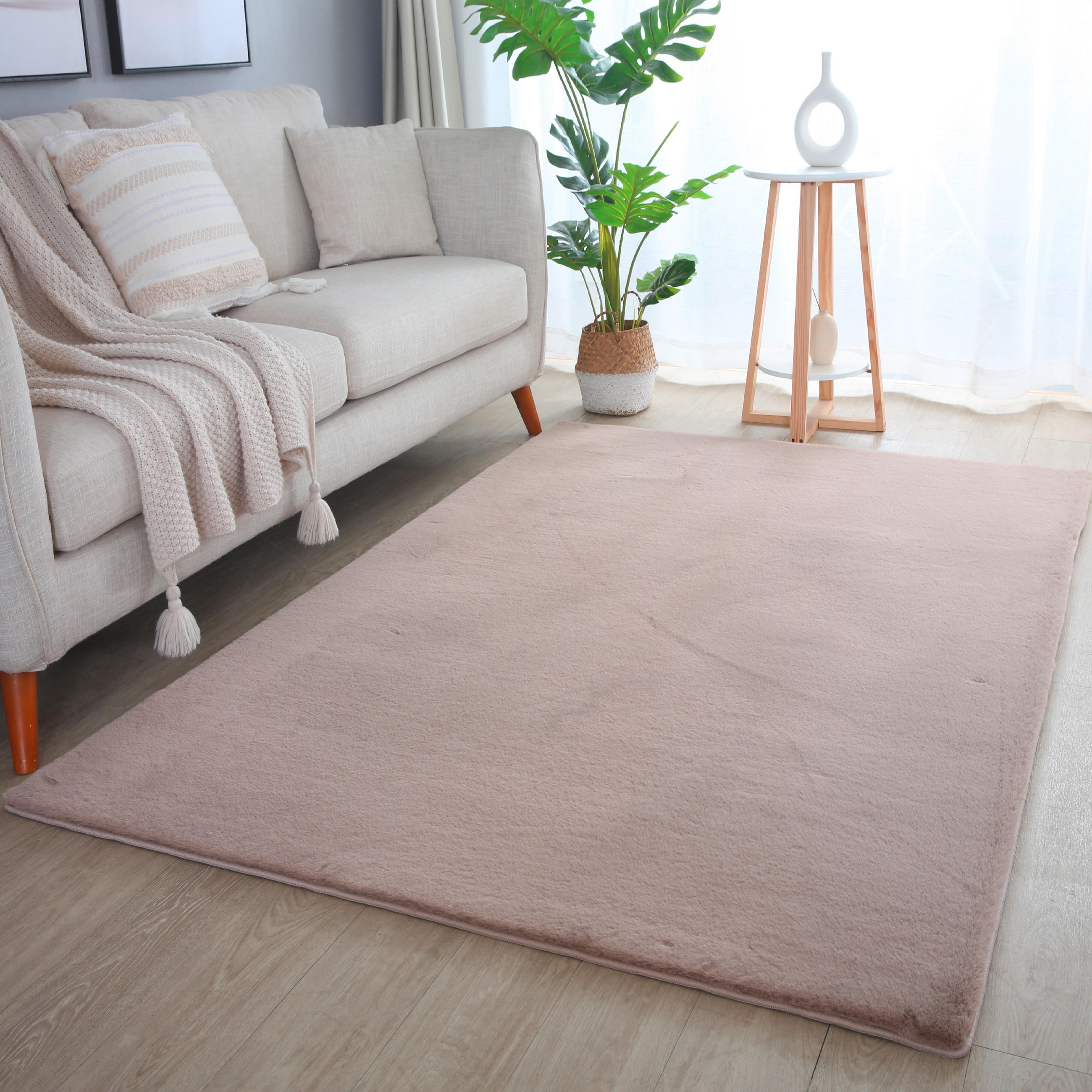 HOCHFLORTEPPICH 140/200 cm Pouffy Beige  - Beige, Basics, Textil (140/200cm) - Novel