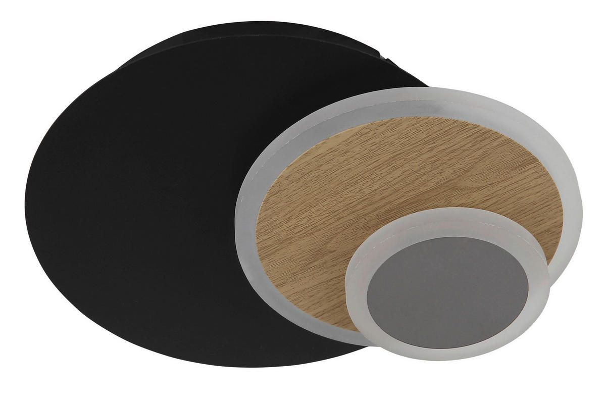 LED-WANDLEUCHTE 23/30 cm   - Anthrazit/Schwarz, Design, Kunststoff/Metall (23/30cm) - Globo