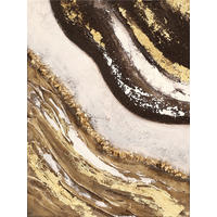 OLEJOMALBA, abstraktní, 30/40 cm  - přírodní barvy/vícebarevná, Lifestyle, kompozitní dřevo/textil (30/40cm) - Monee