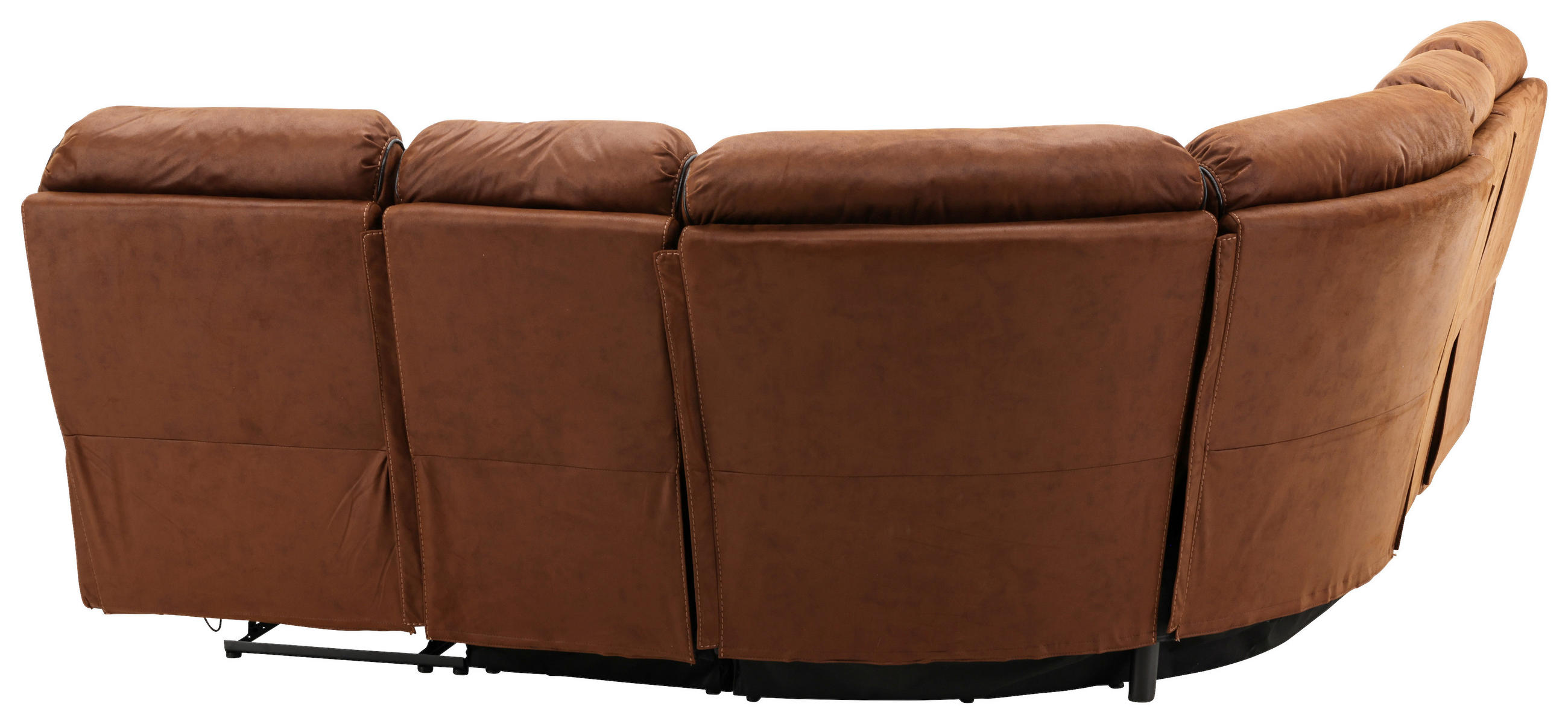 Thumbnail - Livetastic Ecksofa, Braun, Schwarz, Textil, 5-Sitzer, nicht einzeln stellbar, L-Form, 169x169 cm, Armteil links, rechts,...