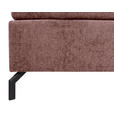 BOXSPRINGBETT 180/200 cm,  in Weinrot, Topper, H2 + H2 = mittel  - Weinrot/Schwarz, Design, Textil/Metall (180/200cm) - Esposa