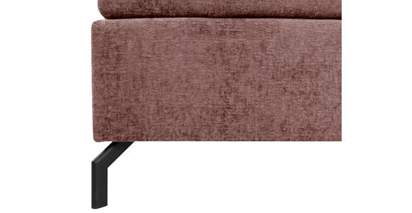 BOXSPRINGBETT 180/200 cm,  in Weinrot, Topper, H2 + H2 = mittel  - Weinrot/Schwarz, Design, Textil/Metall (180/200cm) - Esposa