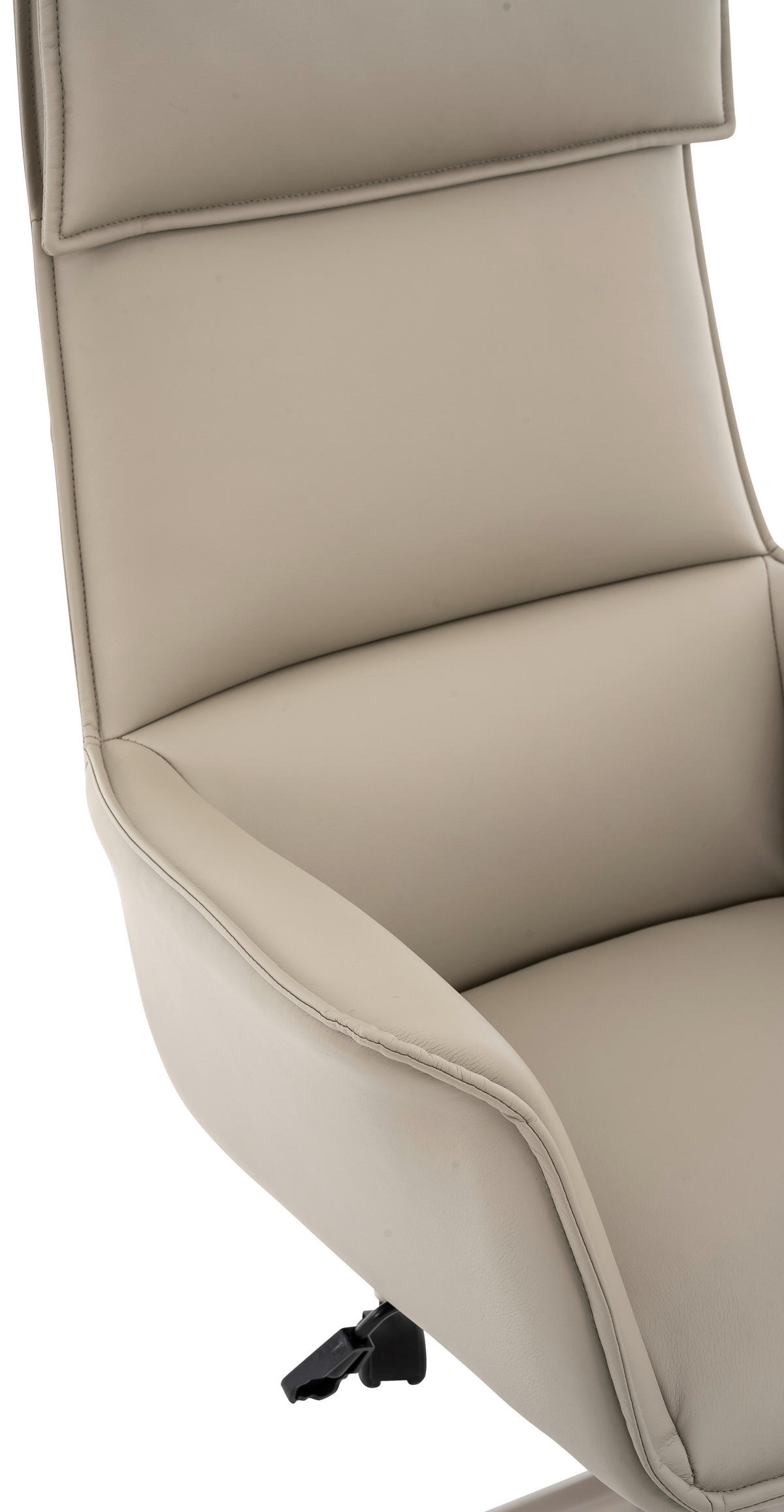 DREHSTUHL Lederlook Taupe  - Taupe, MODERN, Kunststoff/Textil (67/111-121/65cm) - Novel