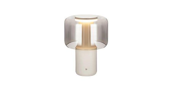 LED-TISCHLEUCHTE 28/38,4 cm   - Grau, Design, Glas/Keramik (28/38,4cm) - Dieter Knoll