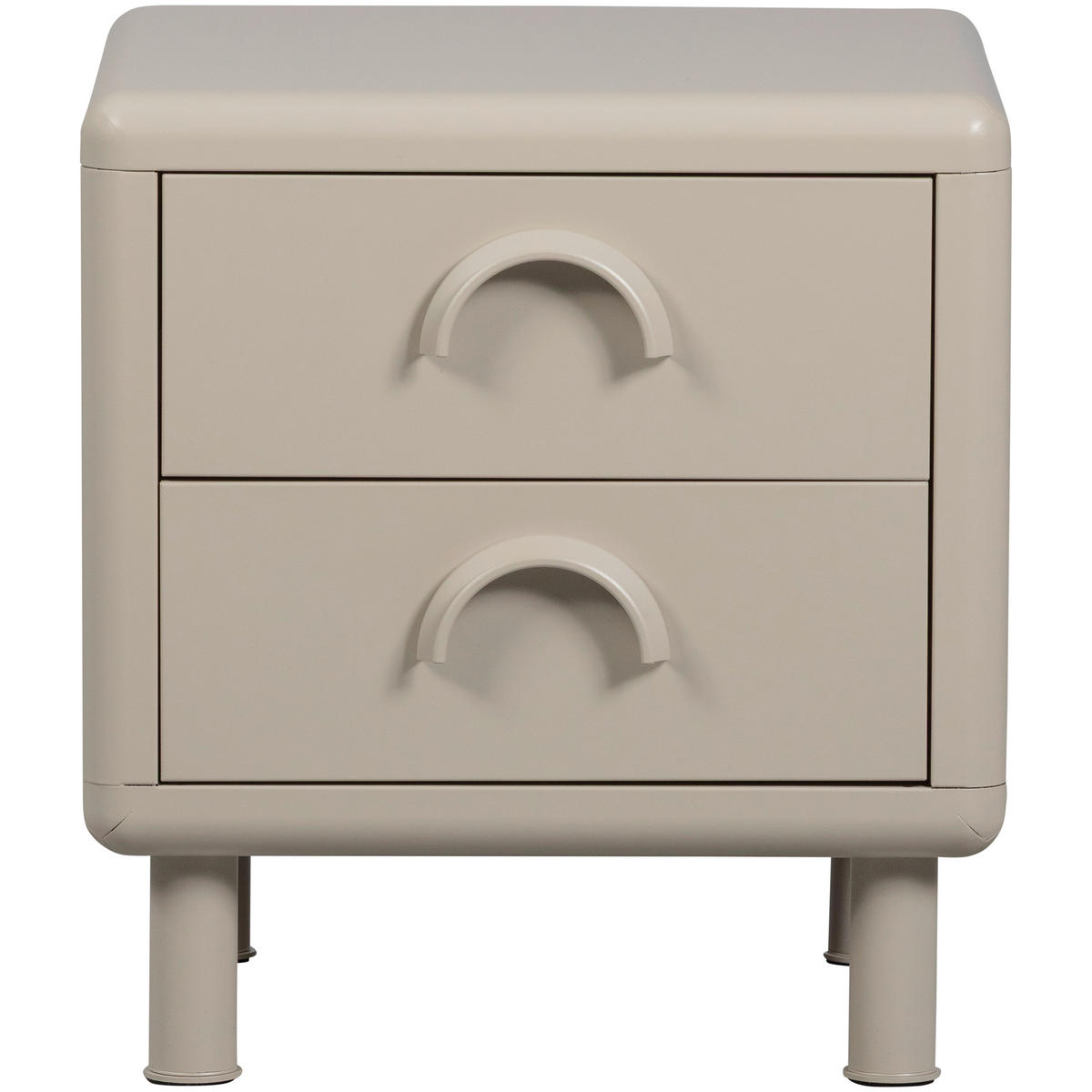 NACHTTISCH 42/45/42 cm  - Sandfarben, Design, Metall (42/45/42cm) - Livetastic