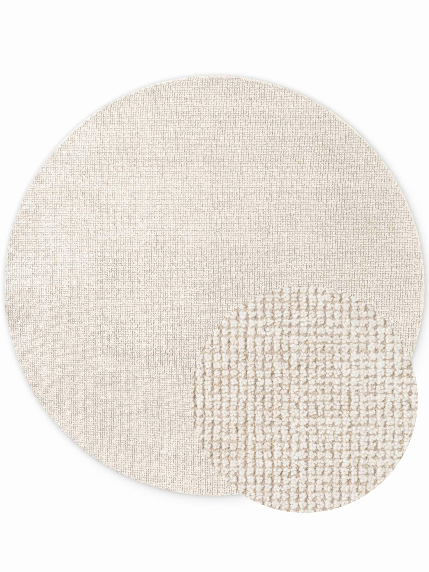 WOLLTEPPICH 200 cm Grennwich Creme rund  - Creme, Basics, Textil (200cm) - Ted Baker