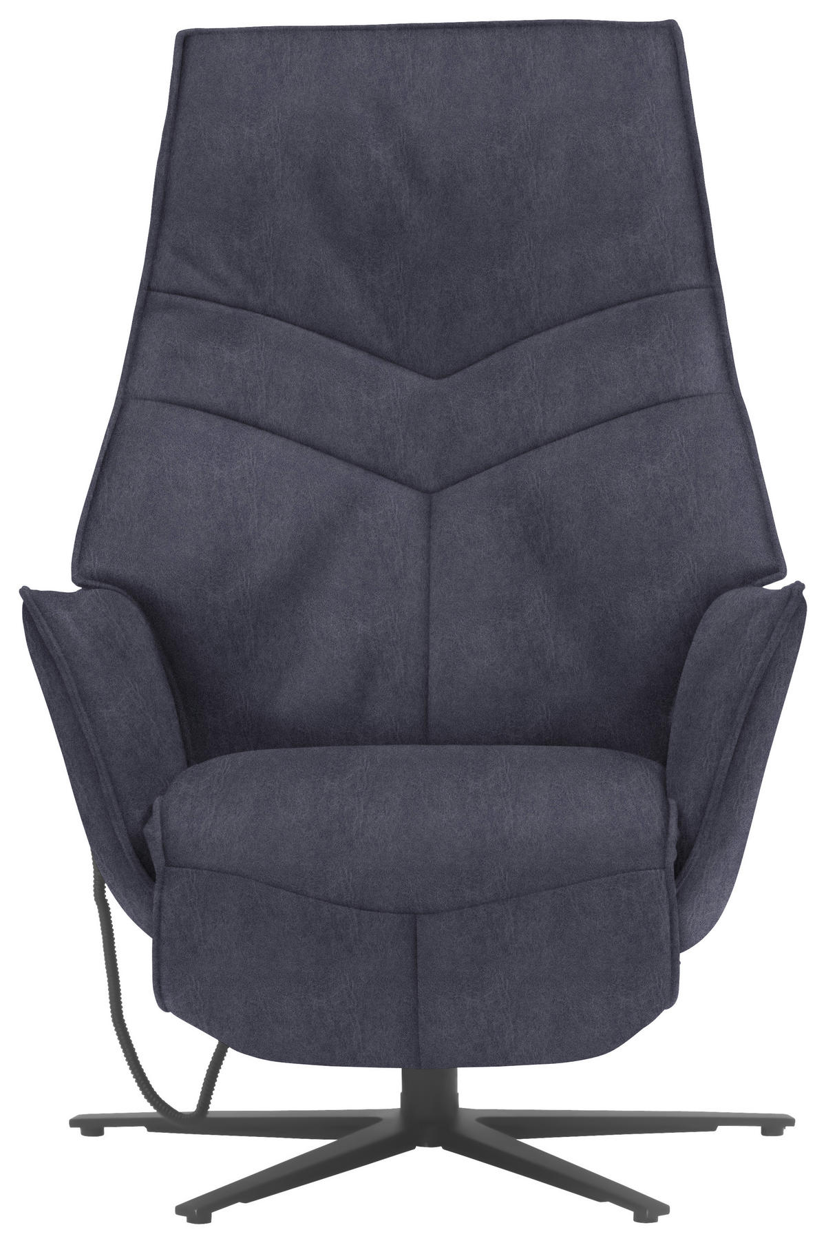 RELAXSESSEL in Textil Blau, Grau  - Blau/Anthrazit, Design, Textil/Metall (74/113/84cm) - Himolla