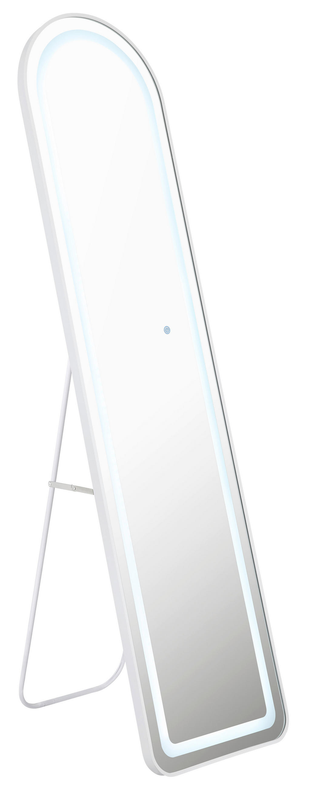 STANDSPIEGEL  - Weiß, Design, Glas/Kunststoff (40/50/160cm) - Globo