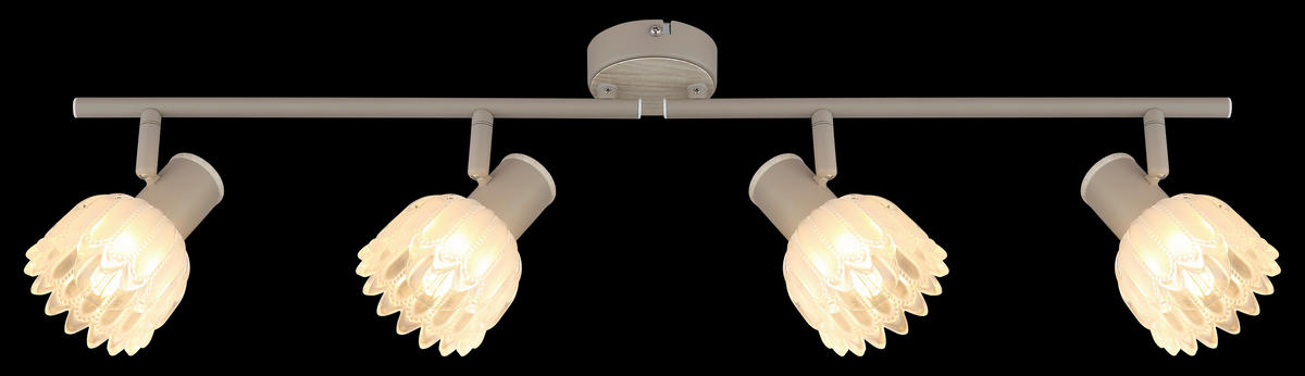 STRAHLER 70/9/15,5 cm   - Sandfarben, KONVENTIONELL, Glas/Metall (70/9/15,5cm) - Globo