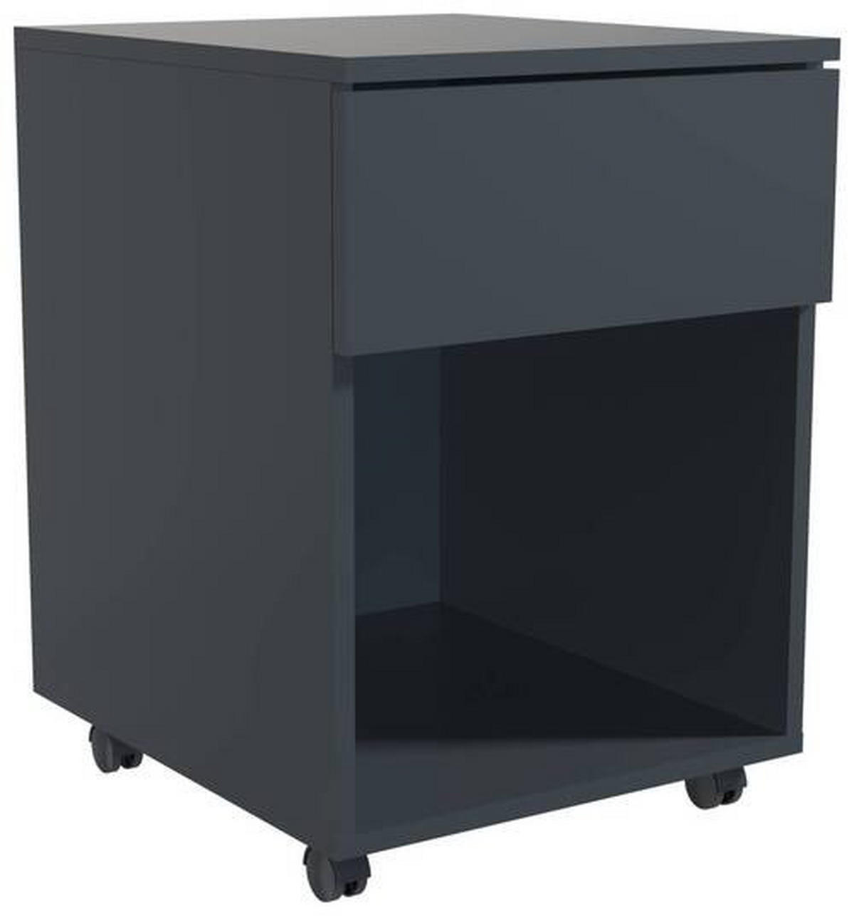 ROLLCONTAINER 39/55/45 cm  - Anthrazit, Modern, Holzwerkstoff/Kunststoff (39/55/45cm) - MID.YOU