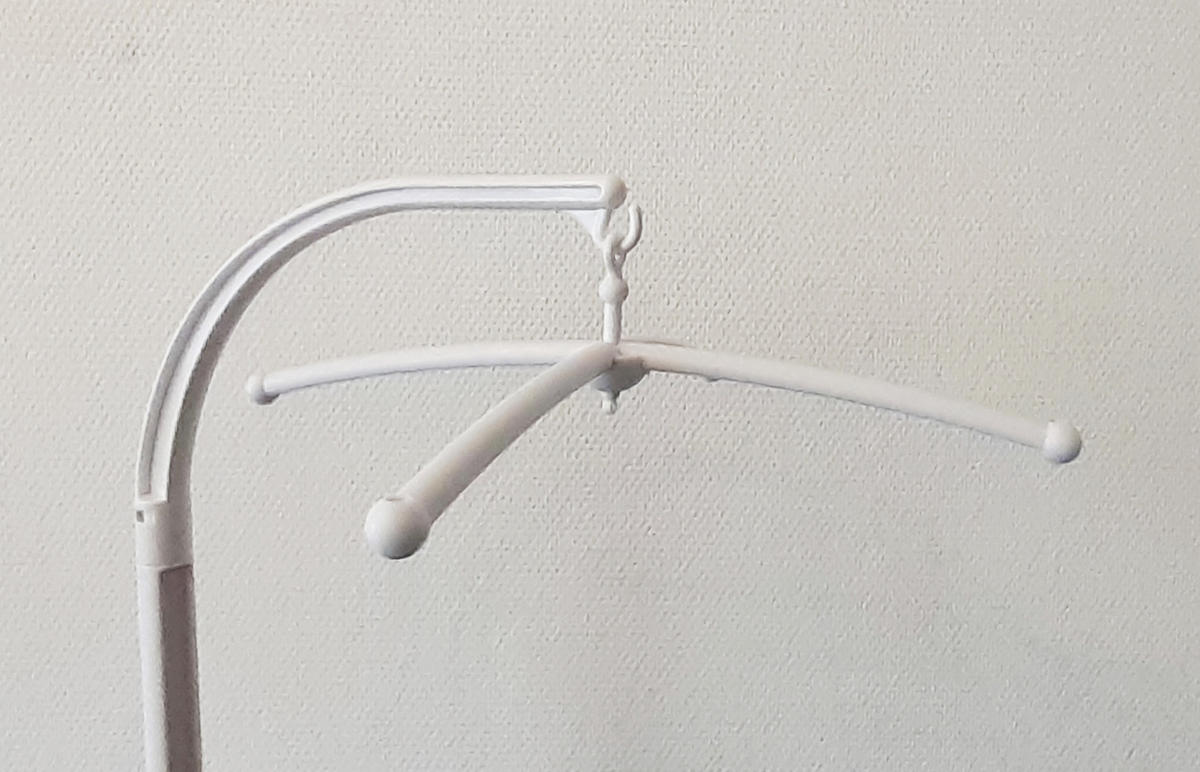 Niermann Mobilehalter für Rundstäbe  - Weiß, Basics, Kunststoff (30/58cm)