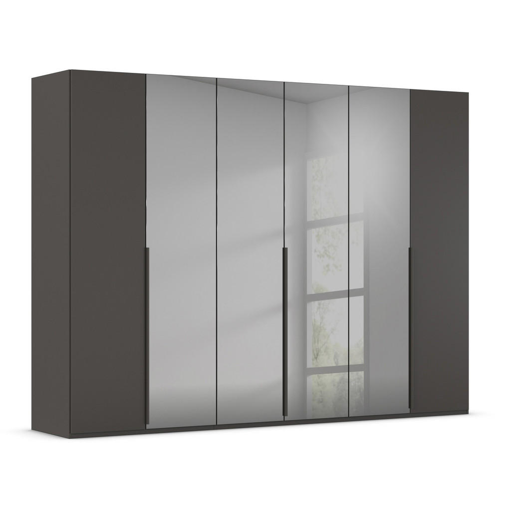 Drehtürenschrank Paola Graphitfarben/Grau B: 301 cm