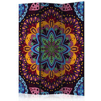 PARAVENT mit 3  Flügel - Multicolor, Basics, Holz/Textil (135/172/3cm) - artgeist