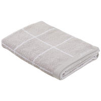 DUSCHTUCH 70/140 cm  - Silberfarben/Weiß, Natur, Textil (70/140cm) - Bio:Vio