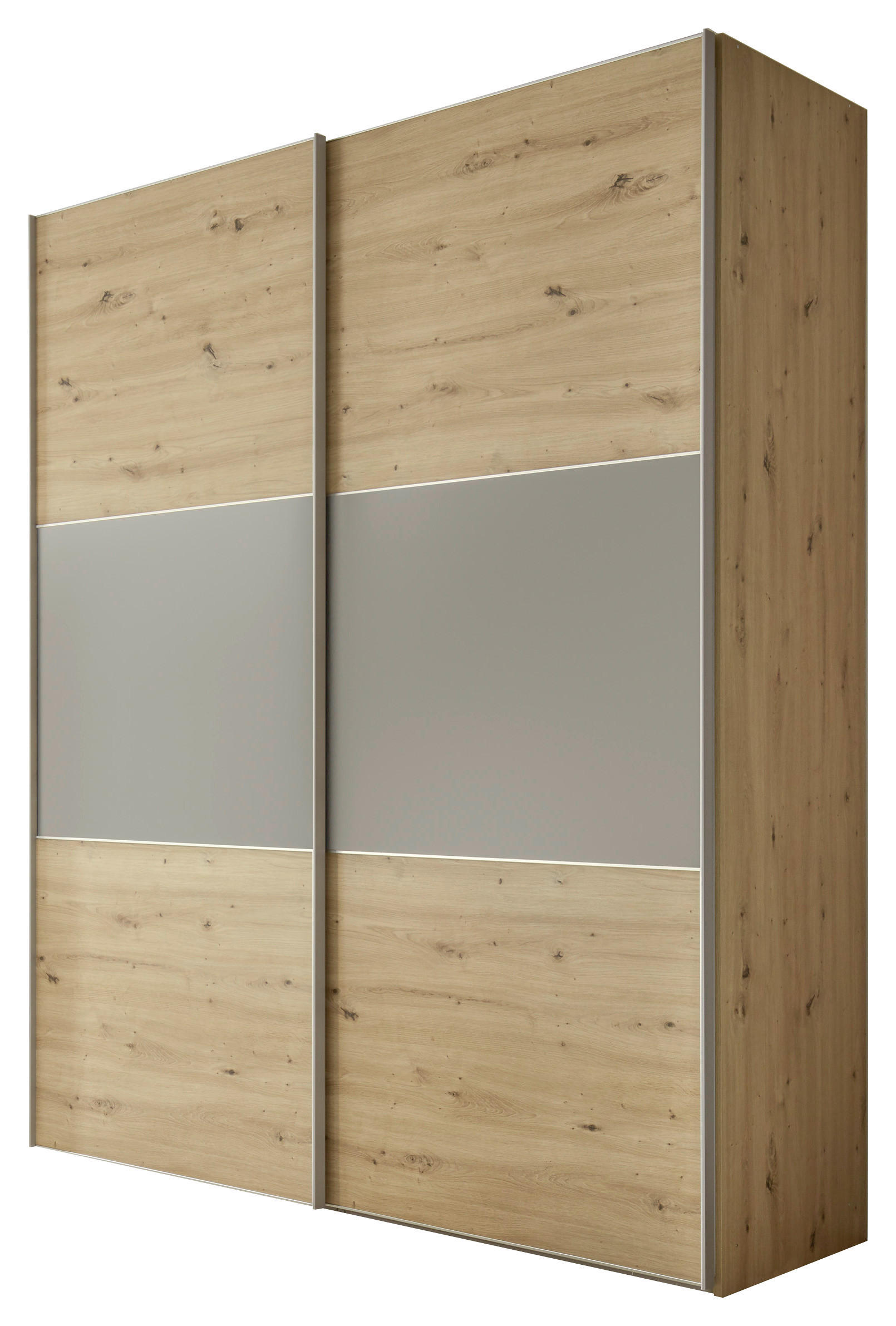 Schwebetürenschrank B: 225 Cm Includo, Artisan Eiche/grau