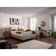 BOXSPRINGBETT 200/200 cm  in Hellgrau, Greige  - Greige/Hellgrau, Design, Textil/Metall (200/200cm) - Johann Jakob