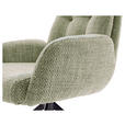ARMLEHNSTUHL  Stoffauswahl, Typenauswahl Webstoff  - Schwarz/Olivgrün, Design, Textil/Metall (72/95/77cm) - Novel