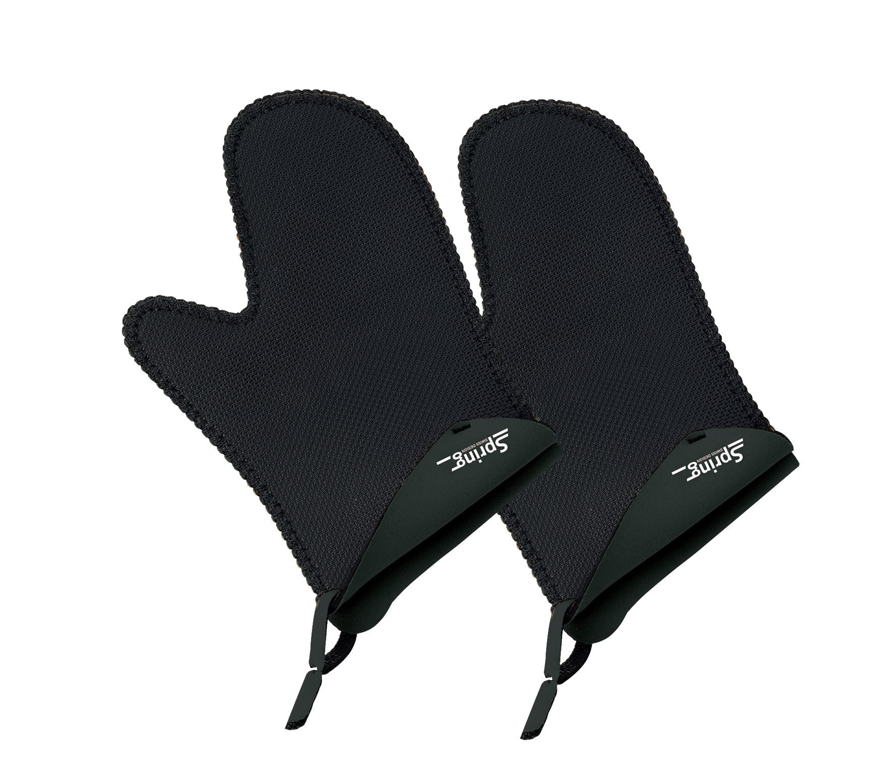 Spring Ofenhandschuh Schwarz 15x3x23 cm
