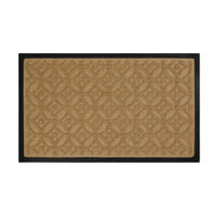 FUßMATTE 40/60 cm Midnight Mosaic  - Beige/Schwarz, KONVENTIONELL, Kunststoff/Textil (40/60cm) - WECON HOME