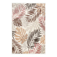 WEBTEPPICH 133/200 cm Florence Braun, Rot, Beige  - Beige/Rot, KONVENTIONELL, Textil (133/200cm) - Esprit