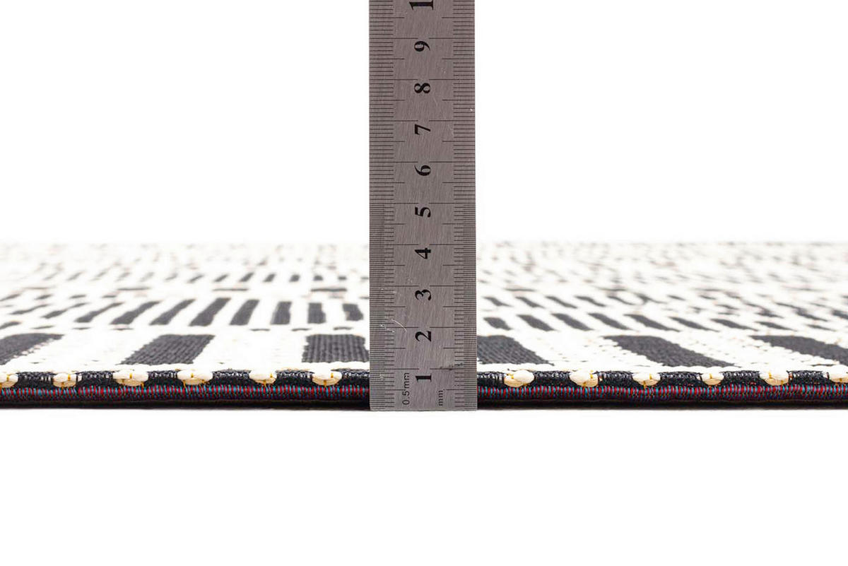 OUTDOORTEPPICH 120/180 cm Schwarz  - Schwarz, Basics, Textil (120/180cm) - Tom Tailor