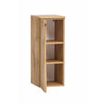 UNTERSCHRANK 30/79/35 cm - Eiche Wotan/Silberfarben, Natur, Holzwerkstoff/Kunststoff (30/79/35cm) - Xora