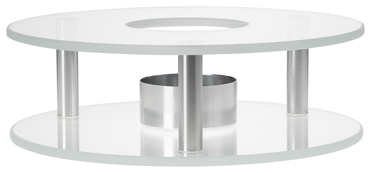 OHŘÍVAČ - čiré, Basics, kov/sklo (15,6/5,5cm) - Leonardo