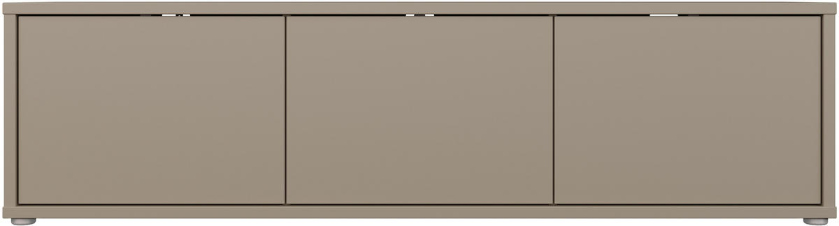 LOWBOARD  in 154,2/42,5/34,9 cm  - Taupe/Grau, MODERN, Holzwerkstoff/Metall (154,2/42,5/34,9cm) - Carryhome