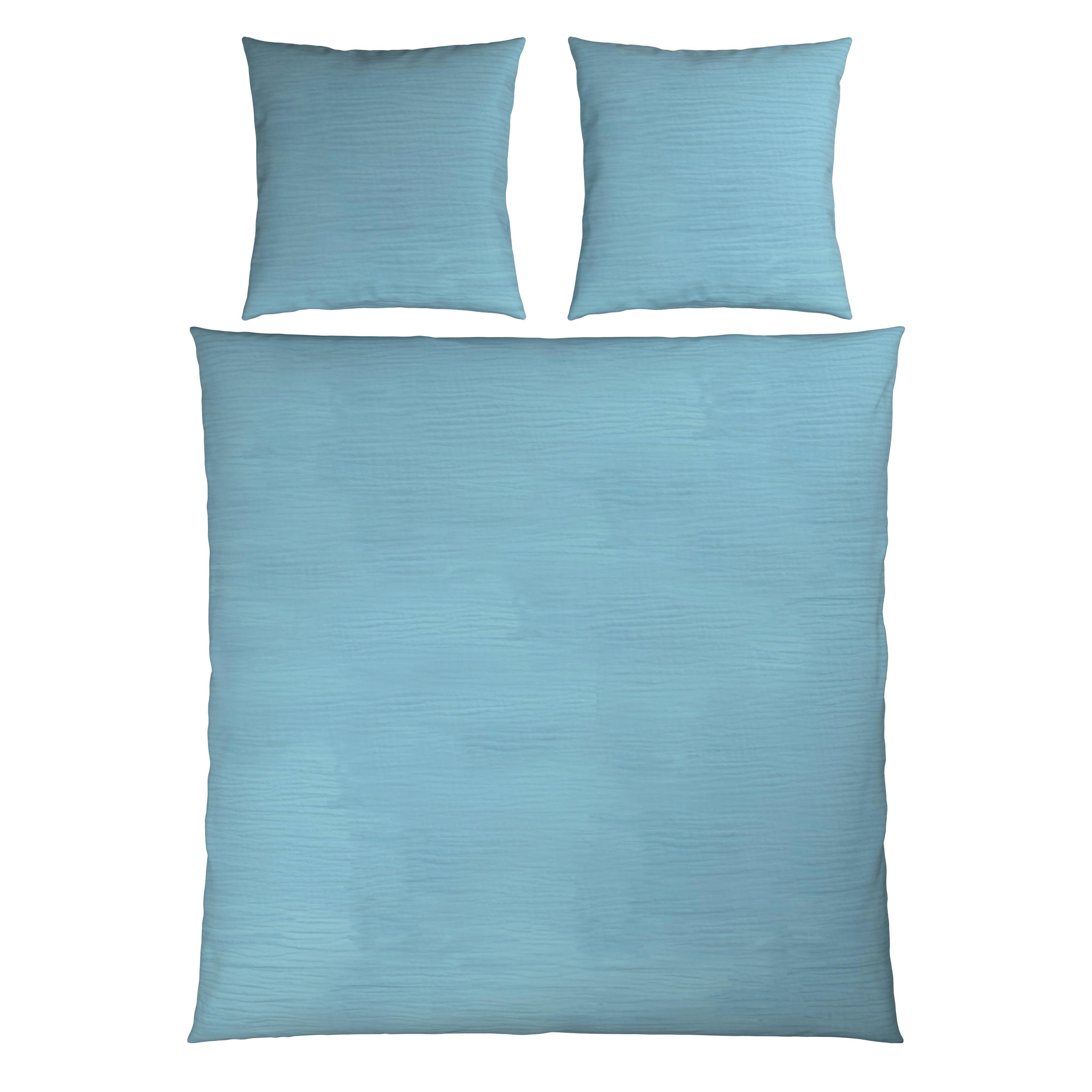 BETTWÄSCHE Musselin 200/200 cm  - Hellblau, Textil (200/200cm) - Novel