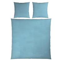 BETTWÄSCHE Musselin 200/200 cm  - Hellblau, Textil (200/200cm) - Novel