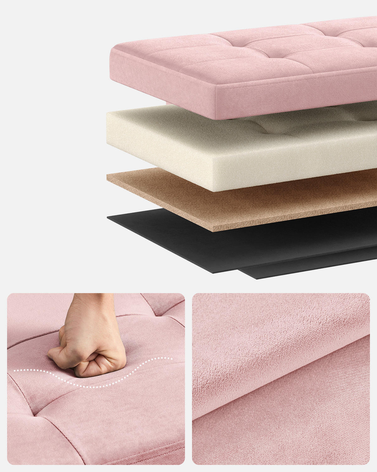 SITZBOX  - Rosa, Basics, Textil (41/31/31cm)